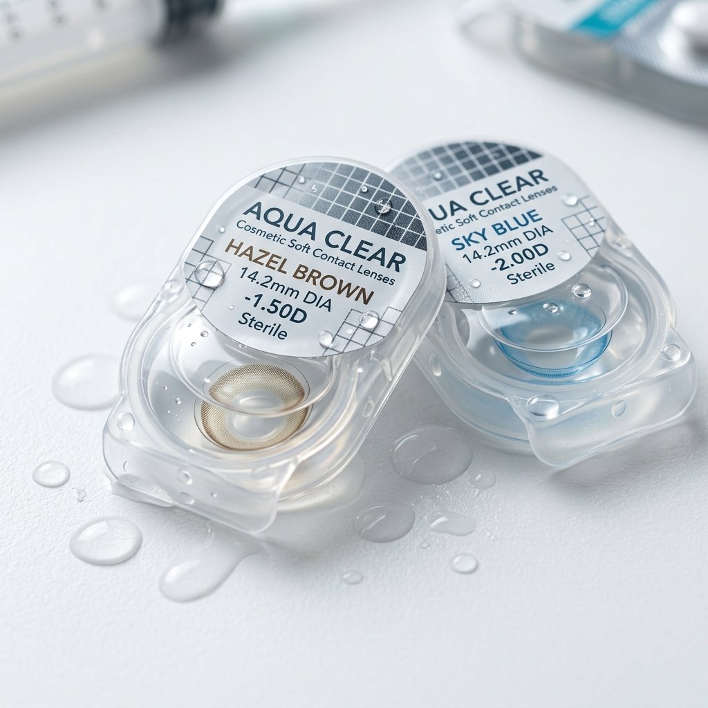 Premium Colored Contact Lenses - Hazel (Pair)
